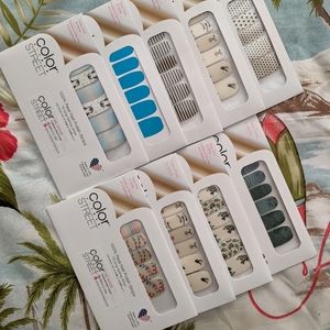 Lot of 9 Color Street Nail Strips